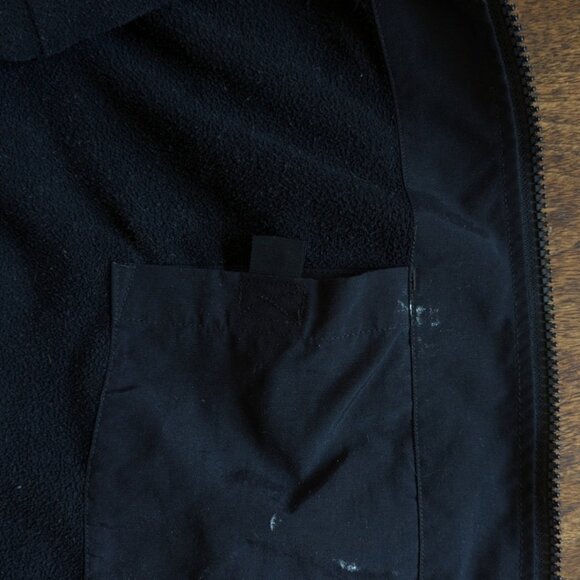 Carhartt Jacket Mens Corduroy Collar Fleece Lined Nylon Black Zip J199? 3XL - Picture 11 of 16